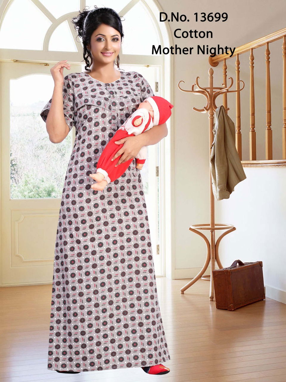 Seven Cross Mother Feeding Nighty Western Catalog